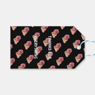 Märkre för hjärtgåva presentetikett