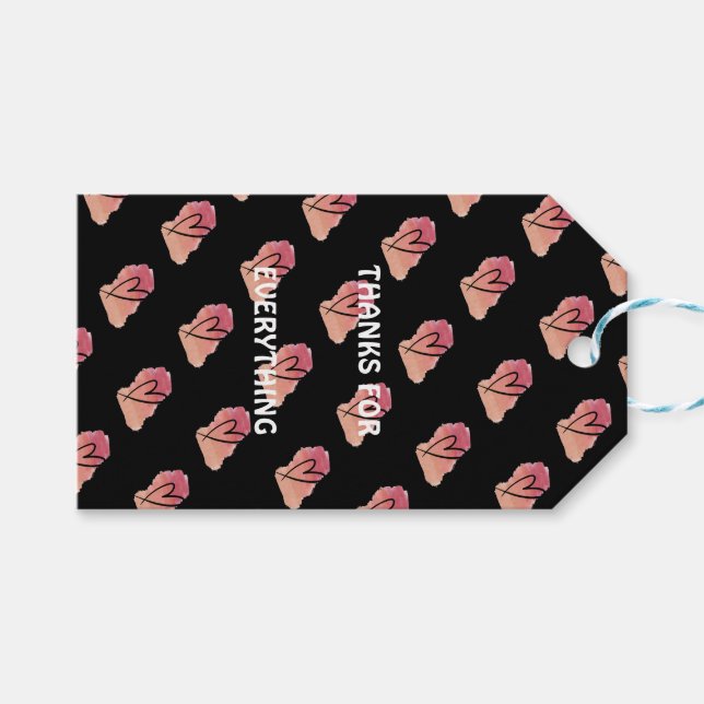 Märkre för hjärtgåva presentetikett (Framsidan (Horisontell))