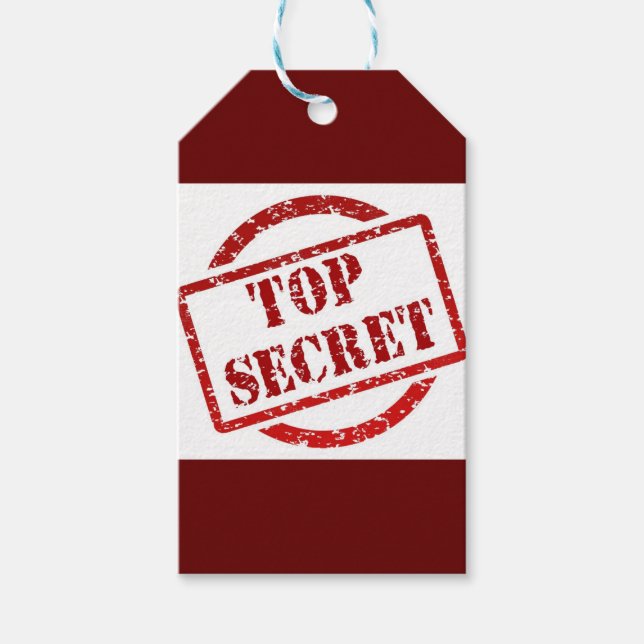 Märkre för högsta hemliga Anpassningsbarna i Frimä Presentetikett (Framsidan)