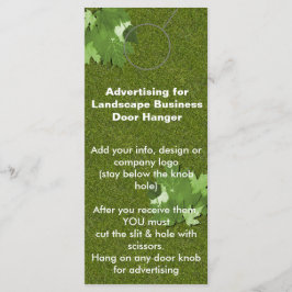 Märkre för höjdhöjande DOOR HANGER-annonsering i l