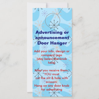 Märkre för höjdhöjande DOOR HANGER-reklam