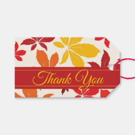 Märkre för Höst löv-bröllop Presentetikett