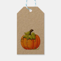 Märkre för hösten Pumpkin Gift
