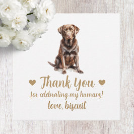 Märkre för Hund Bröllop för anpassningsbar Chocola Gåvor Etiketter