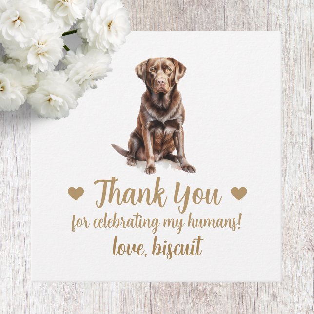 Märkre för Hund Bröllop för anpassningsbar Chocola Gåvor Etiketter (Skapare uppladdad)