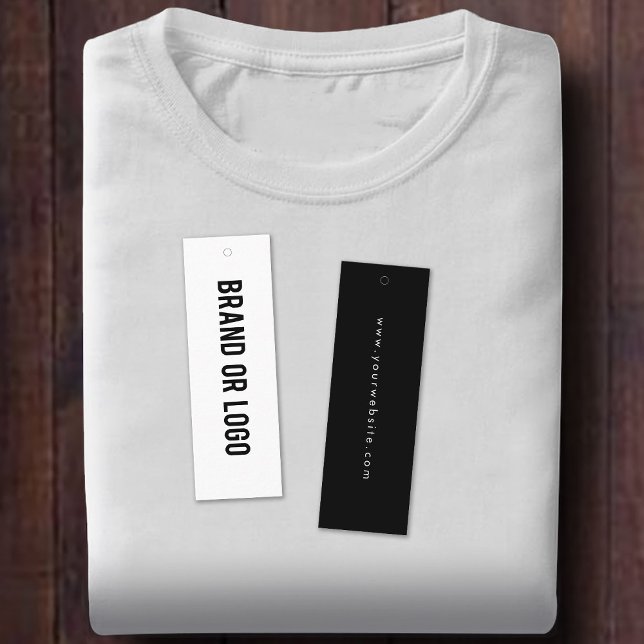 Märkre för  inredningsetikett för Business Logotyp Mini Visitkort (Business Logo Hang Tag Clothing Label Swing)