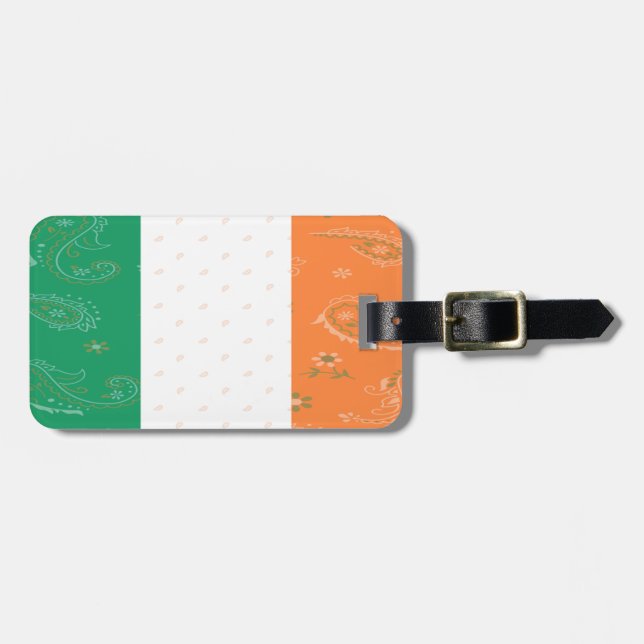 Märkre för Irland flaggabagage Bagagebricka (Horisontell Framsida)