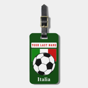 Märkre för italienfotbollbagage (tillfoga din bagagebricka