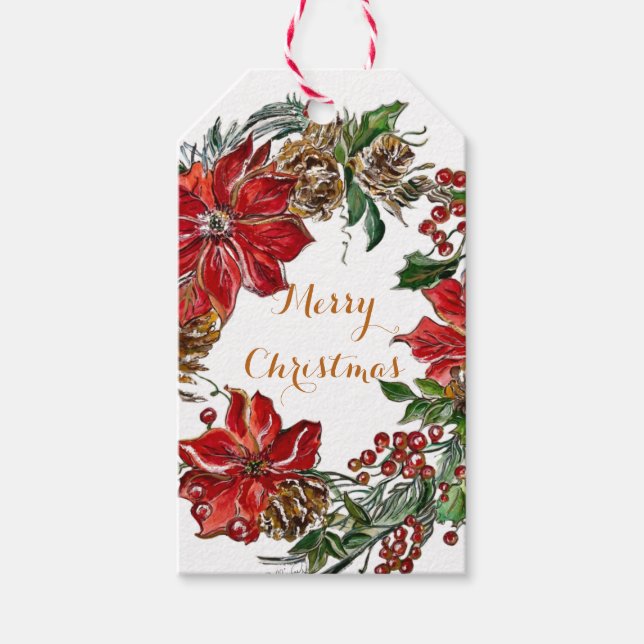 Märkre för julafton i Märkre Presentetikett (Framsidan)