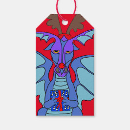 Märkre för juldrake (paket om 10) presentetikett