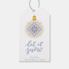 Märkre för julklapp för folkkonst-julklapp presentetikett