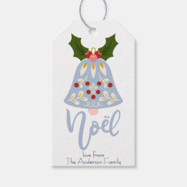 Märkre för julklapp för folkkonst-julklapp presentetikett