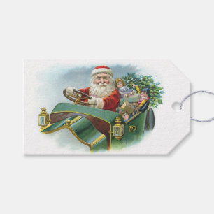 Märkre för julklapp i jultomten presentetikett