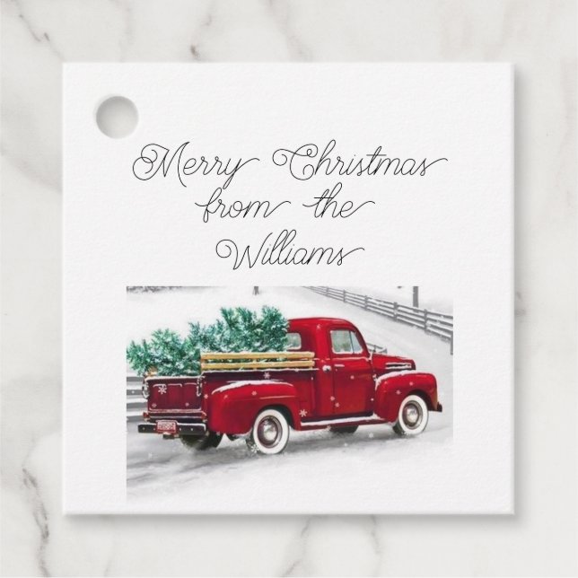 märkre för julklapp i personlig gåvor etiketter (Framsida)