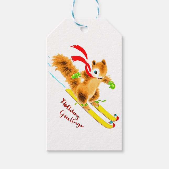 märkre för julklapp presentetikett (Framsidan)