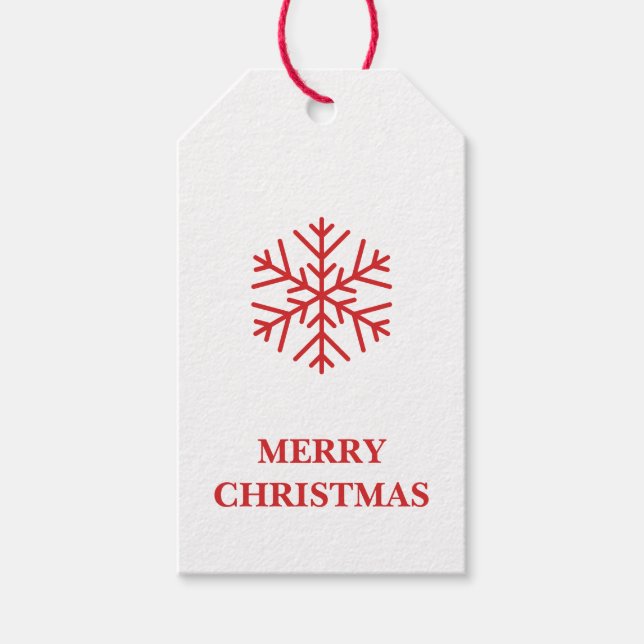 Märkre för julklapp presentetikett (Framsidan)