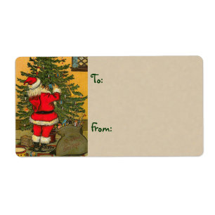 Märkre för julklapp - stora fraktsedel