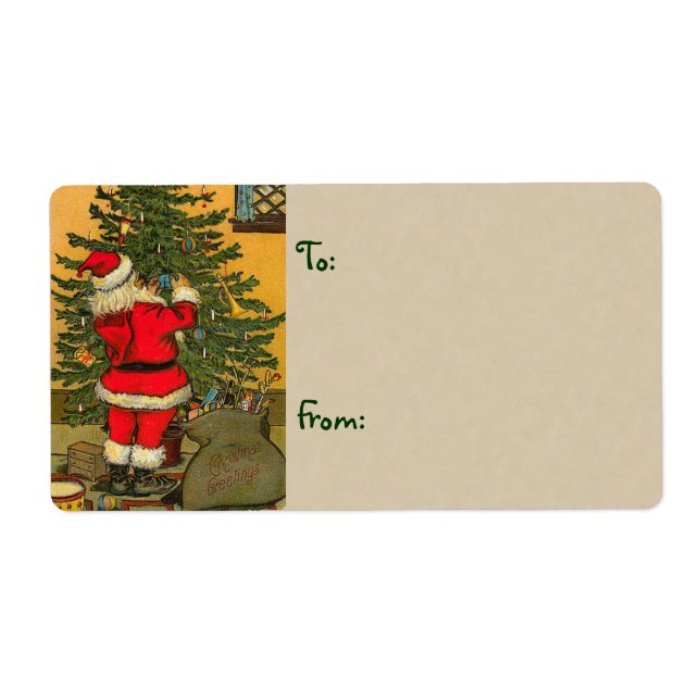 Märkre för julklapp - stora fraktsedel (Framsidan)