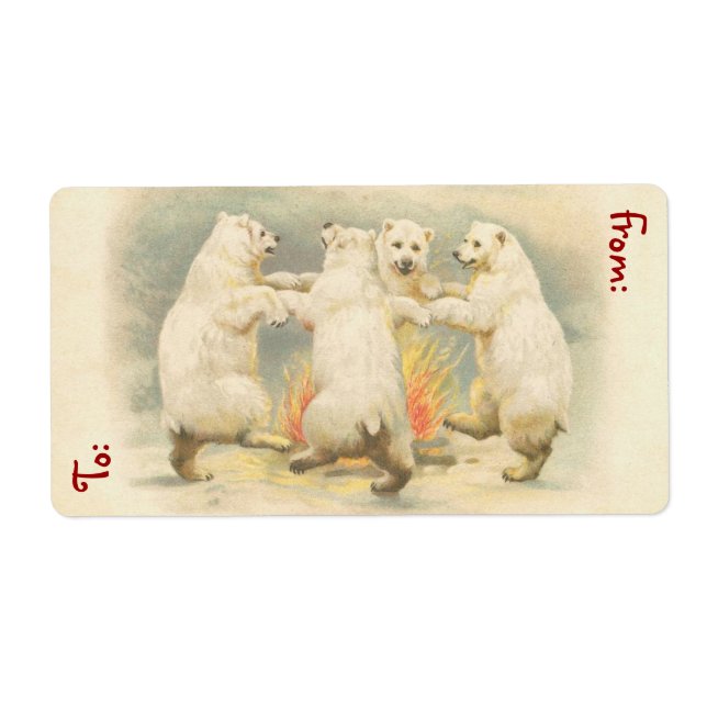 Märkre för julklapp - stora fraktsedel (Framsidan)