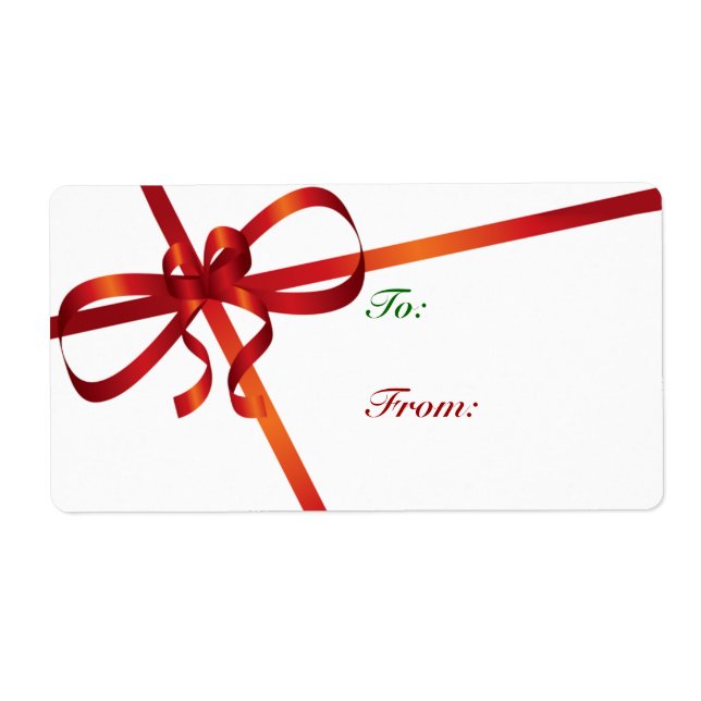 Märkre för julklappar fraktsedel (Framsidan)