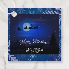 Märkre för julkvällsavgift gåvor etiketter