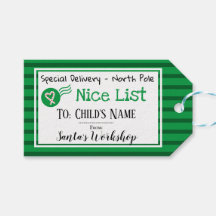 Märkre för julmeddelande i Personligen Snygg lista