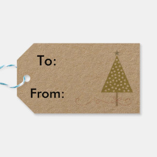 märkre för julretro presentetikett