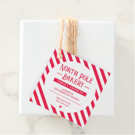 Märkre för jultomtens julklapp godkända gåvor etiketter