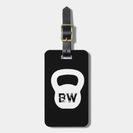 Märkre för Kettlebell personlig instruktörbagage Bagagebricka