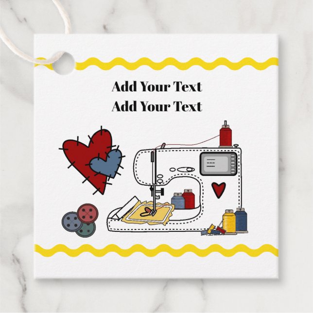 Märkre för kläder, gåvor osv. etiketter (Framsida)