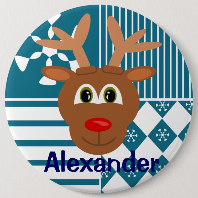 Märkre för lagring av Personlig av julklapp Knapp (Framsida)