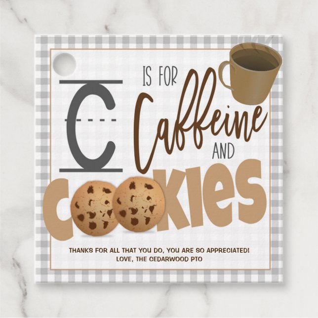 Märkre för lärargåva gåvor etiketter (Framsida)