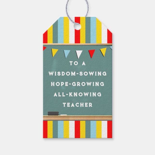 Märkre för lärarstöd presentetikett (Framsidan)