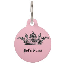 Märkre för legitimation för rosakronasmeknamn hund bricka