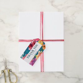 Märkre för ljussommarfärgade turkos Wedding Favor Presentetikett