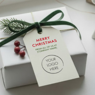 Märkre för Logotyp av anpassningsbar, God jul Presentetikett