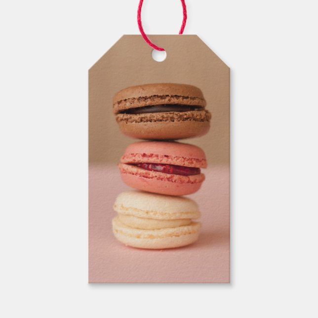 Märkre för Macaroons anpassningsbar-gåva Presentetikett (Framsidan)