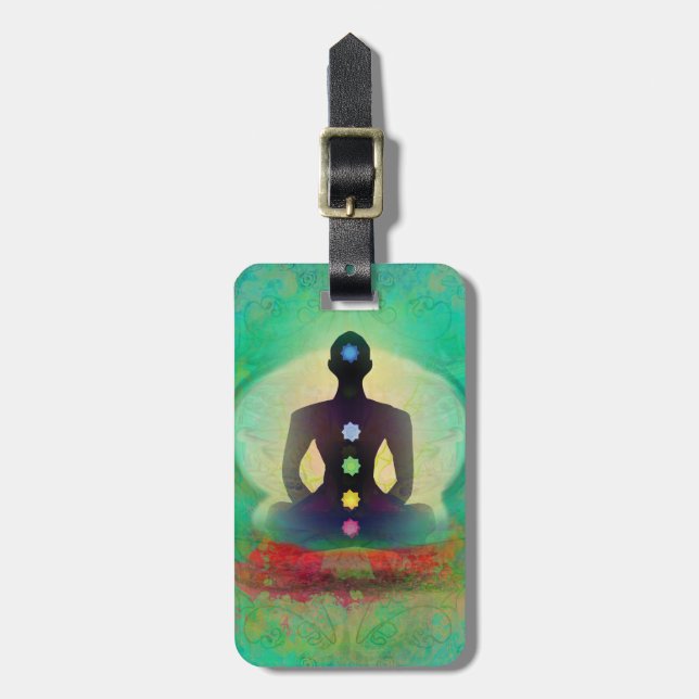 Märkre för meditationYogabagage Bagagebricka (Vertikal Framsida)