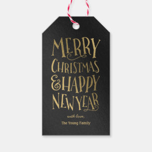 Märkre för Merry Önskemål Editable Färg Helgdag Gi Presentetikett
