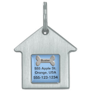 Märkre för min hund för personlig hemma ID-bricka husdjur