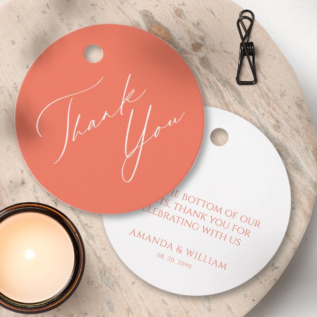 Märkre för minimalistisk Calligraphy-bröllopsförmå Gåvor Etiketter (Skapare uppladdad)