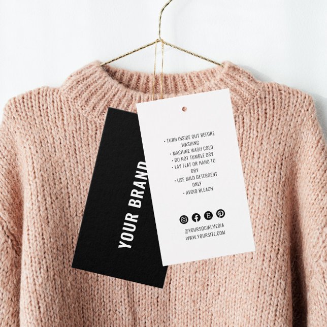 Märkre för minsta möjliga Namn-kläder för affärsve Visitkort (Skapare uppladdad)