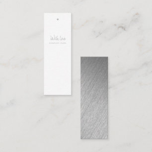 Märkre för Modern Silver Foil Script Gift Mini Visitkort