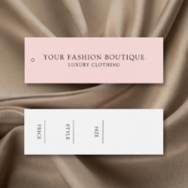 Märkre för modernt, minimalistiskt affärsklädetike litet visitkort