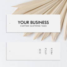 Märkre för modernt, minimalistiskt affärsklädetike