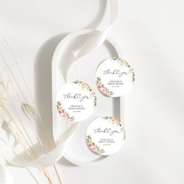 Märkre för Möhippan Rosa ros Guld Gift Gåvor Etiketter