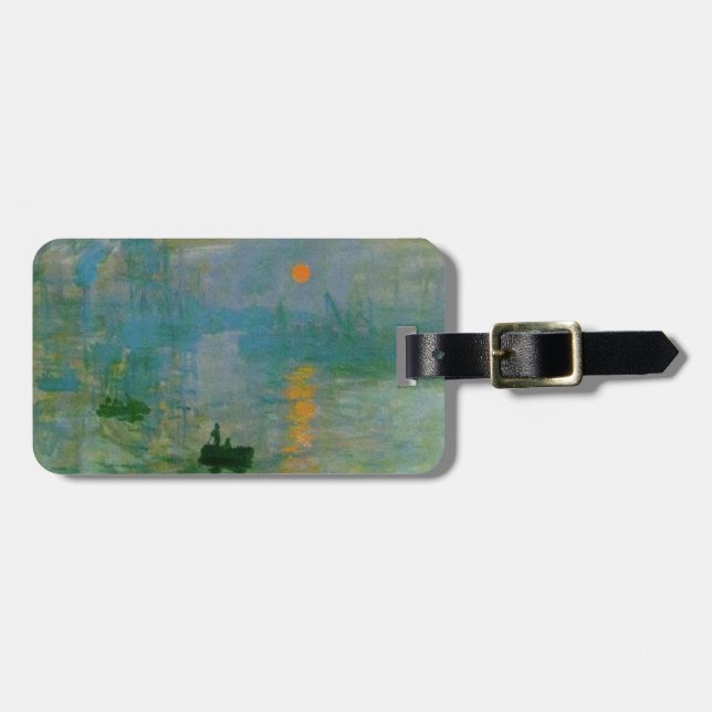 Märkre för Monet soluppgångbagage Bagagebricka (Horisontell Framsida)