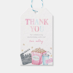 Märkre för Movie Party Tack Presentetikett