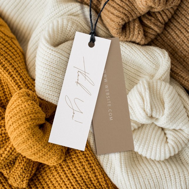 Märkre för neutralt Business Tack Label hängning Litet Visitkort (Skapare uppladdad)