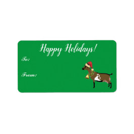 Märkre för nigeriansk Dwarf Dairy Goat jul-gåva Adressetikett